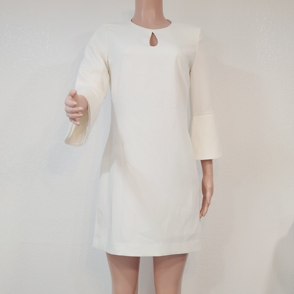 WHBM Petal-Sleeve Shift Mini Dress Size 4 - Picture 5 of 15